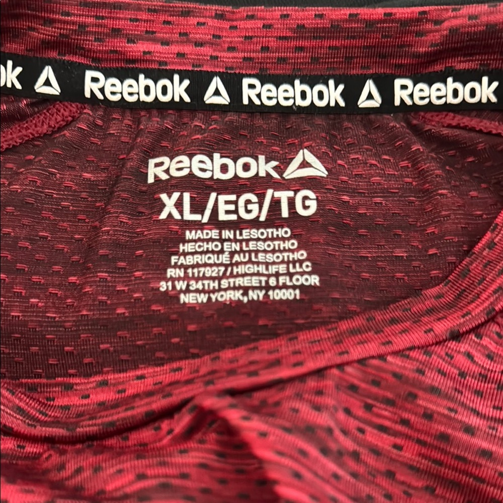 Reebok Marled Red Performance Tee - image 3